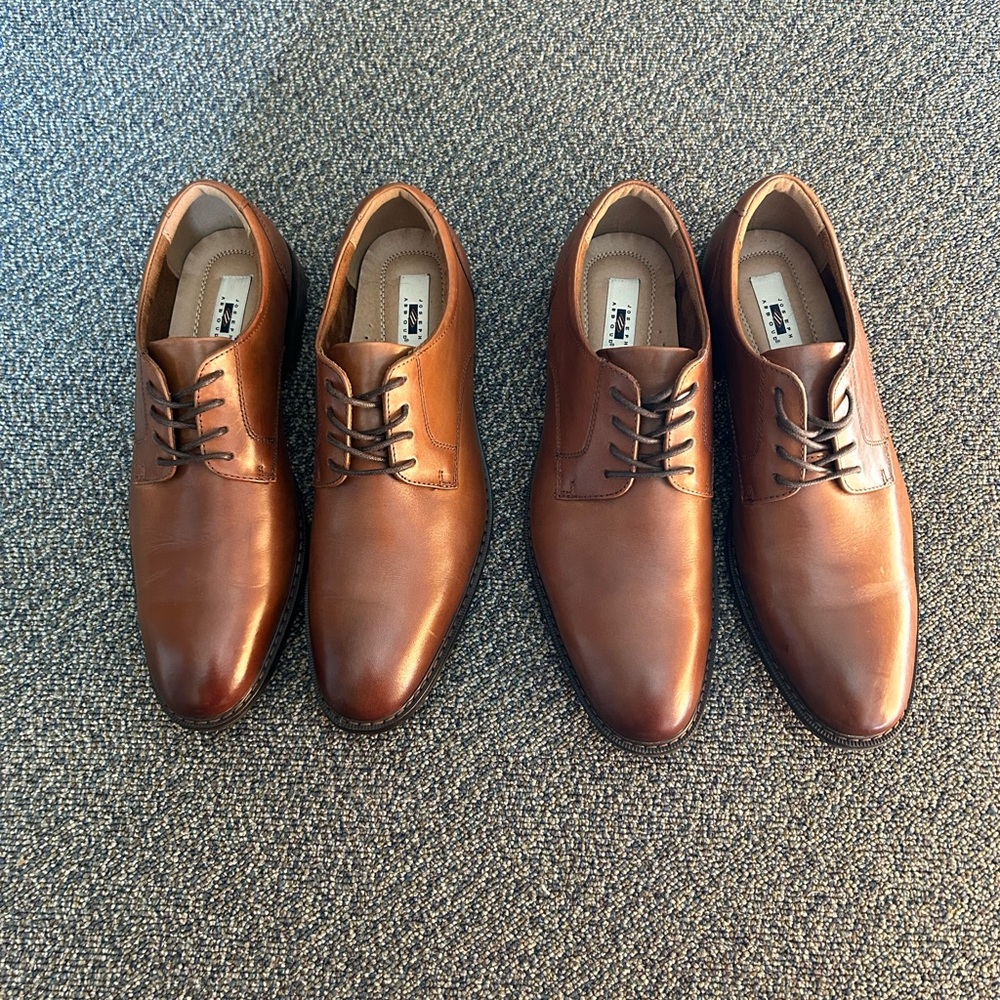 Joseph Abboud brown leather shoes
